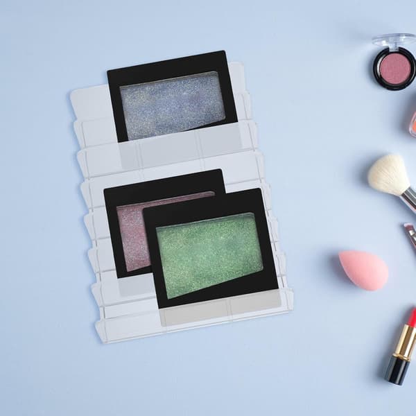 Akryl Makeup Opbevaringsorganisator med 7 Store Rum, Skrivebordskosmetik Display Etui