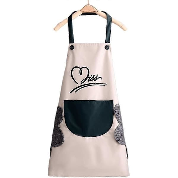 Women's Kitchen Apron - Cotton Apron with Large Pockets and Long Straps, for Cooking, Baking, Gardening