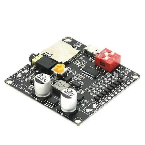 5 ST DY-HV20T HV20T 12V/24V 10W/20W Röstuppspelningsmodul Stöder Micro-SD-kort MP3 Musikspelare