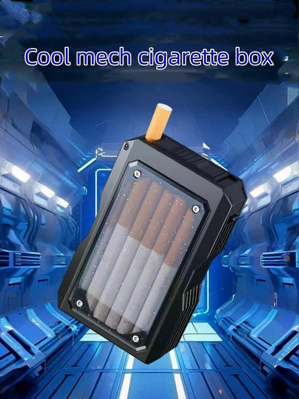 Cigarette Case with Sliding Pop-Up Function, Metal Holder for 20 pcs for Smoking Men