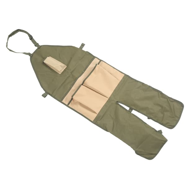 Hageforkle Grønn Khaki 600D Oxford Stoff Flere Lommer Slitesterkt Justerbart Spenne Arbeidsforkle for Hage