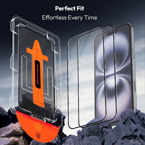 2-pack iPhone 16 Screen Protector - Tempered Glass | [Automatic Installation] - Bubble-free iPhone 16 iPhone 16 iPhone 16 iPhone 16 Iphone 16
