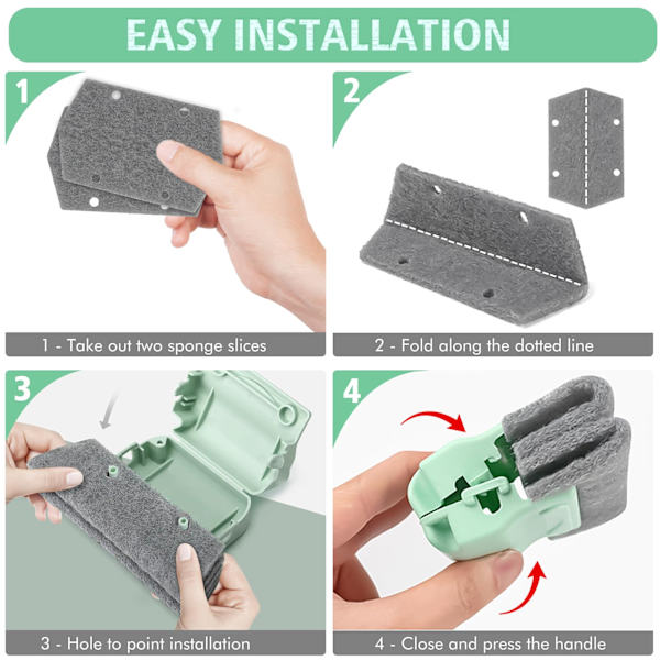 3 Pieces Window Groove Cleaning Brushes and Window Cleaning Tools
