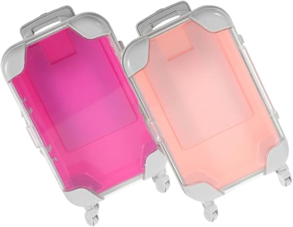 10 stk. små makeuptasker Bærbar makeuptaske til rejser Mini-organizer-etui med rum