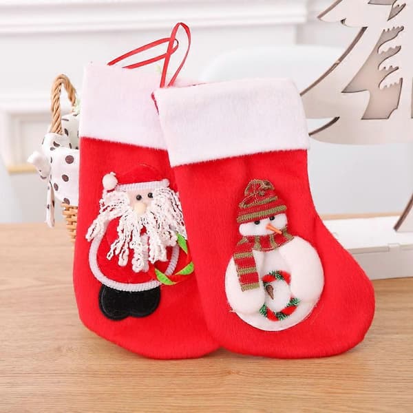Julepynt Juledekorasjoner 21cm eksklusive julestrømper Julegavestrømper Julegaveposer eldre stil strømper
