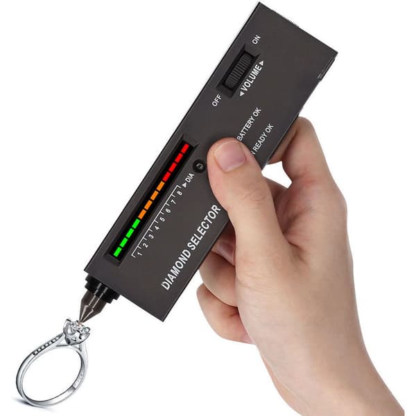 High-Precision Diamond Selector Gemstone Jewelry Detector Test Tool with Case for Beginners and Experts