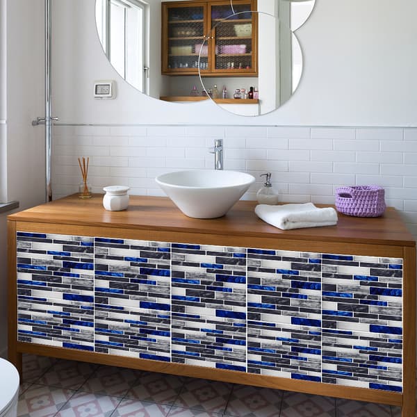 Bathroom and Kitchen Tile Stickers 10 pcs 10x10 cm - Waterproof