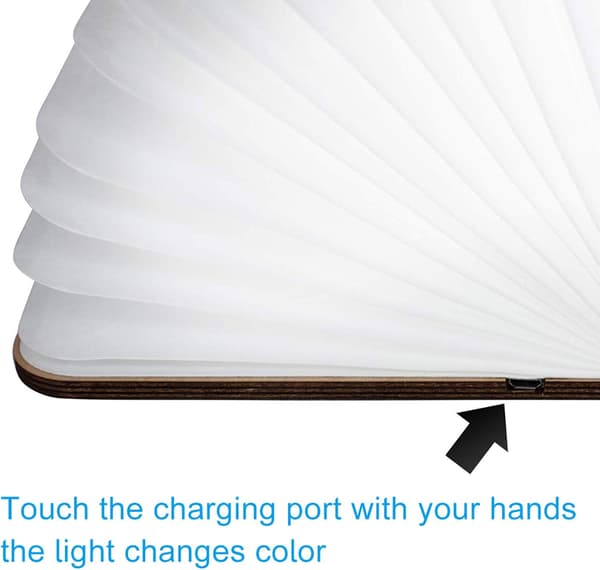 Wooden Book Lamp, LED Folding Book Light Creative Night Light for Home Decor, Practical and Beautiful Decoration Lighting