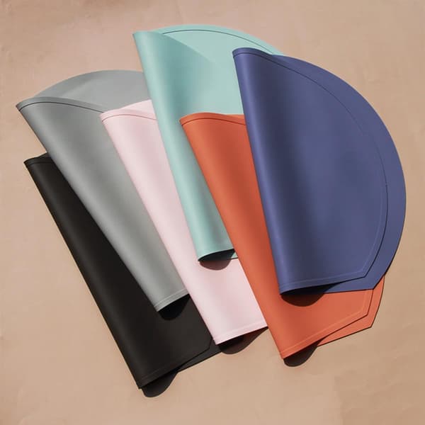 Silikonunderlag Varmeisolasjon Sklisikker Enkel Design Rosa Dekorativ Bordmatte