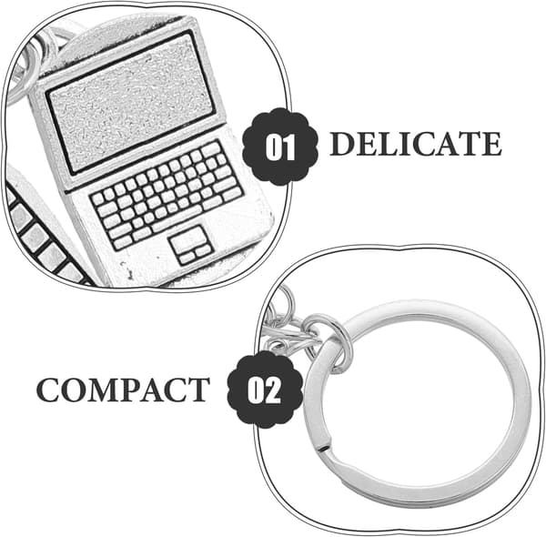 Computer Music Keychain Keyboard Mouse Charm Keyring for Engineering Graduation Gifts Style Accessories