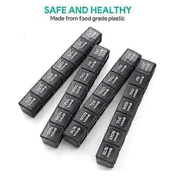 Monthly Pill Organizer 28 Day Pill Box Organized by Week, Large 4-Week Pill Case with Dustproof Lid