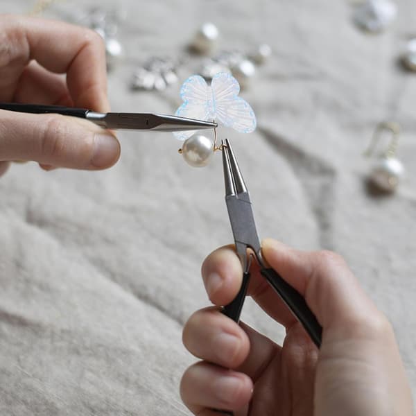 Gradient sommerfugl blomsterperler DIY smykkehåndværksperler til armbånds- og halskædefremstilling