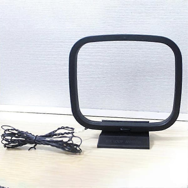 1 stk FM AM Loop-antenne for mottaker med 3-pinners minikontakt for Sharp Chaine Stereo Av-mottaker Ny
