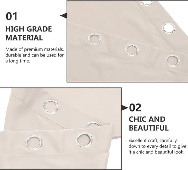 Small Light-Blocking Curtains Window Valance Polyester Chic Simple Look Privacy Window Decor
