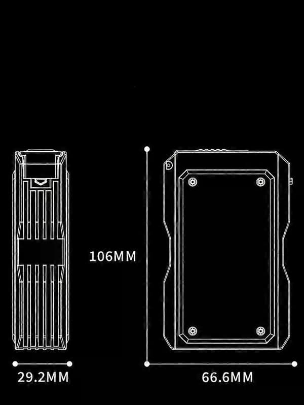 Cigarette Case with Sliding Pop-Up Function, Metal Holder for 20 pcs for Smoking Men