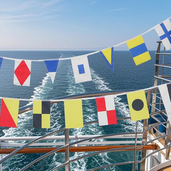40 internasjonale nautiske signalflagg – marine skipskodebanner