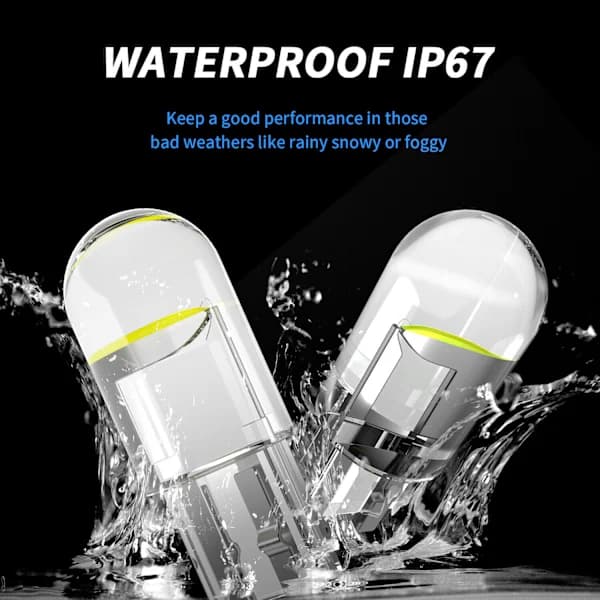 10x T10 W5W 194 168 501 LED interiørlampe nummerskiltlys sidelys rød
