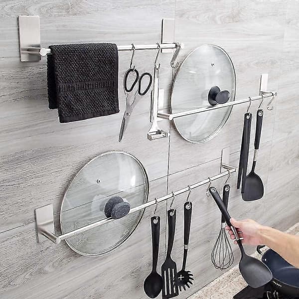 10 Pieces S-Hooks Stainless Steel S-Shaped Hooks Hangers Hooks Bathroom Kitchen Stove Hooks (LGL)