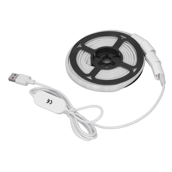 USB-drevne 5V lysslynger hvite LED-striper KLB