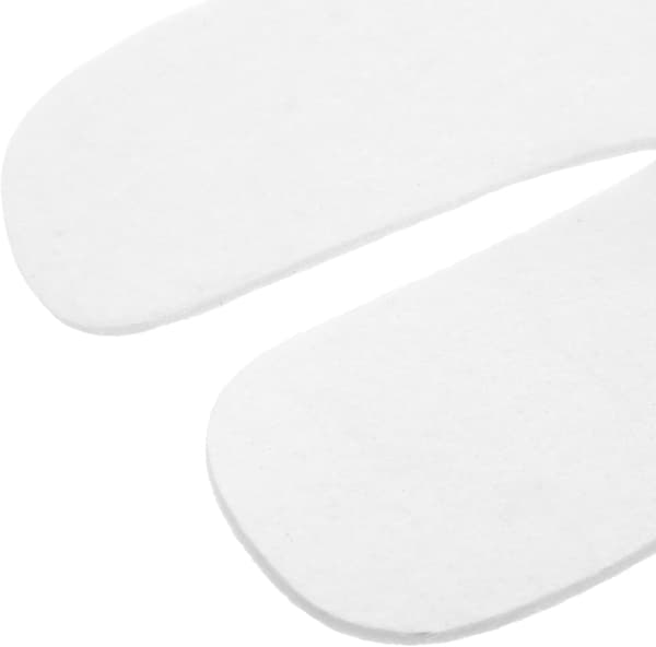 Innersåler i ullfilt 10 par, kan klippes, 6 mm, hvit, størrelse 40