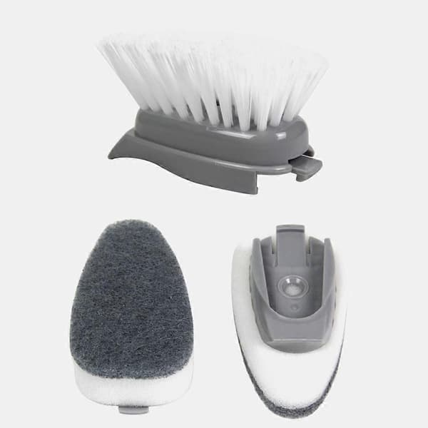 Dual-use Kitchen Cleaning Brush Scrubber Dish Bowl Washing Sponge Automatic Liquid Dispenser Kitchen Pot Cleaning Tool - 1