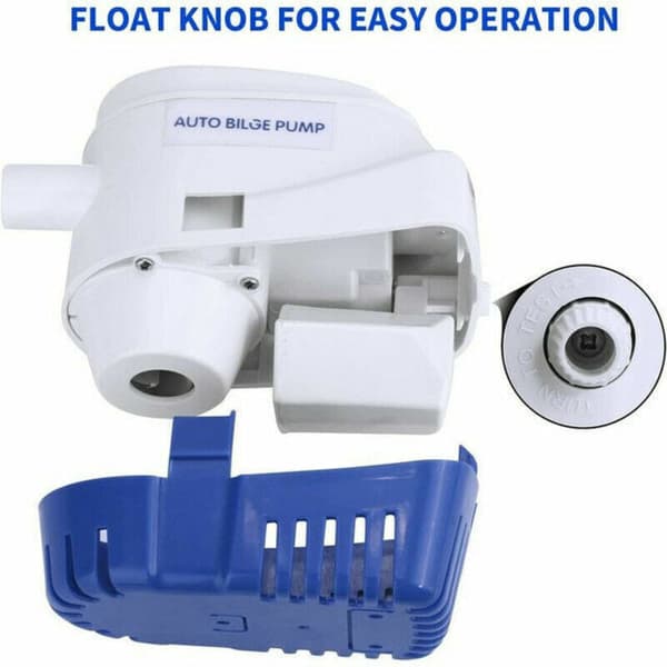 750GPH All-in-One Automatic Submersible Bilge Pump, 12V Powered