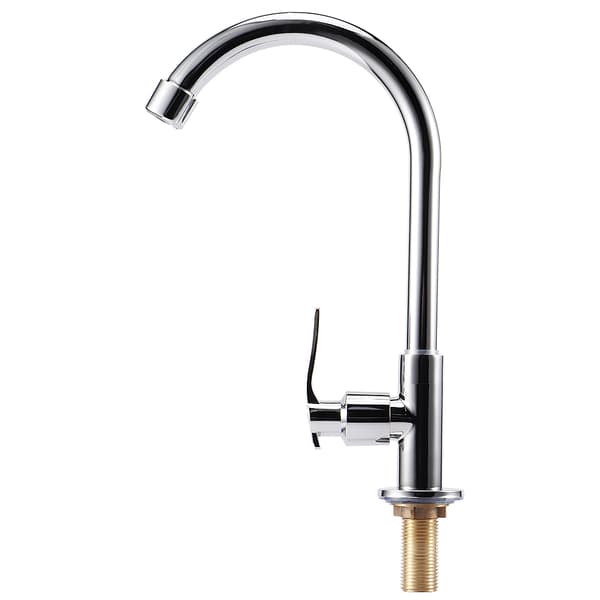 G1/2 inch External Thread Zinc Alloy Kitchen Faucet for Home Restaurant Silver