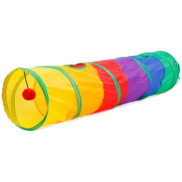 Foldable Cat Tunnel Cat Toy, Hidden Toy for Interactive Cat Play, Sunny