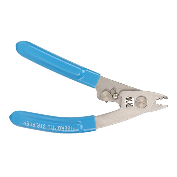 Fiber Optic Stripper High Safety Precise Use Portable 3-Hole Stripping Tool for Working Technicians Electricians Installers Blue