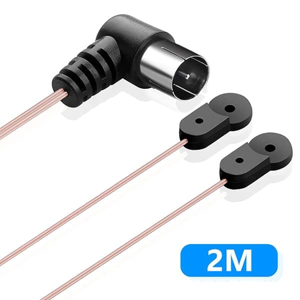 FM-antenne 75 Ohm F-hanstik til hjemmeradio stereosignal