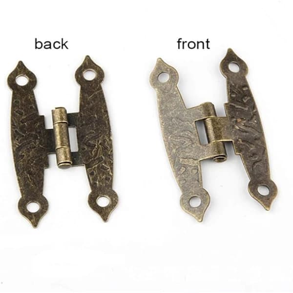 {xj}20 Pcs Antique Hinges, Decorative Hinges, Cabinet Hinges for C DXGHC
