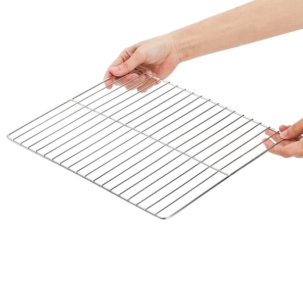 Sæt med 4 grillriste i trådnet, 30 x 26 cm grillriste i rustfrit stål, erstatningsriste til rygning, stegning og køling