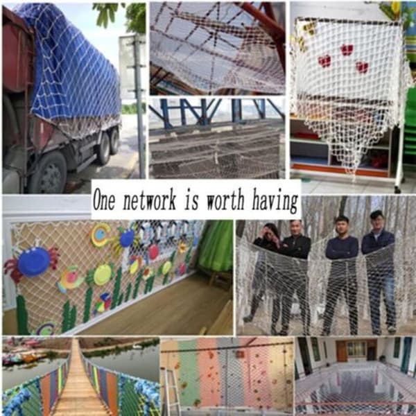 Nylon Protective Net, Fall Protection Net, Durable Strong Rope for Windows and Balconies, Prevents Falls, Tear-Resistant Net