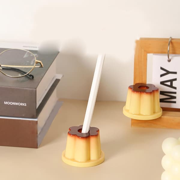 Sød blyantholder makeupbørste opbevaring til kontorbordsorganisation must-have for papirvareelskere blyantkopholder