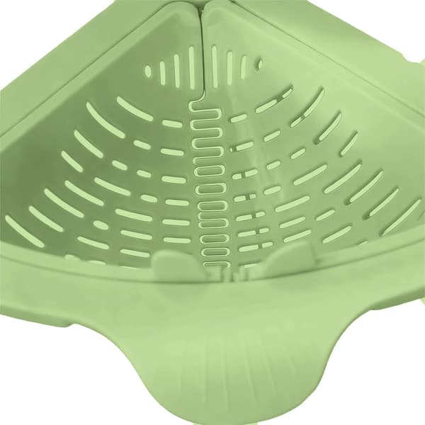 Magnetisk vaskekurv - Trekantet filterkurv - 17,5 x 9 cm - til vask - Polypropylen - Hængende