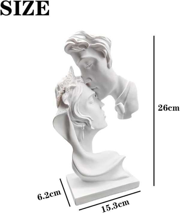 Kjærlighetskyss Statue, Dekorative Figurer, Moderne Dekorasjon til Stuen