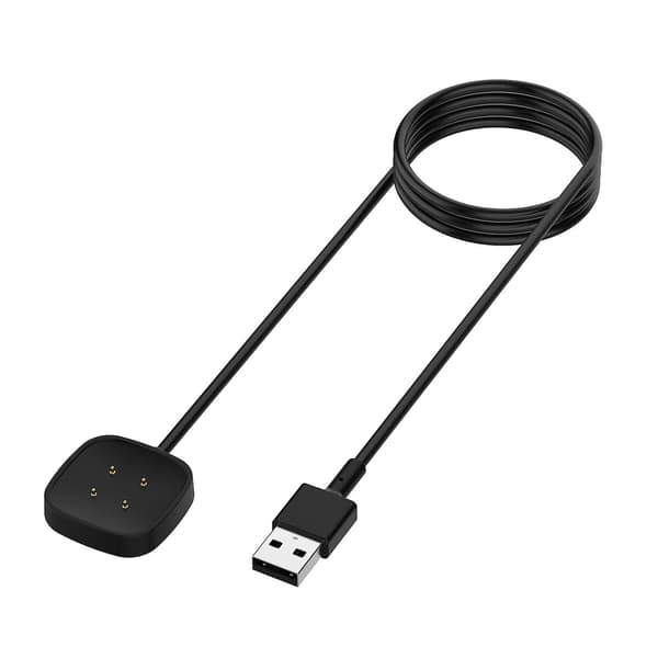 Ladekabel Multi-beskyttelse Rivbestandig Magnetisk Ladebase for Fitbit Sense 2/for Fitbit Sense/for Fitbit Versa 4/for Versa 3 (FMY) 100cm 100cm