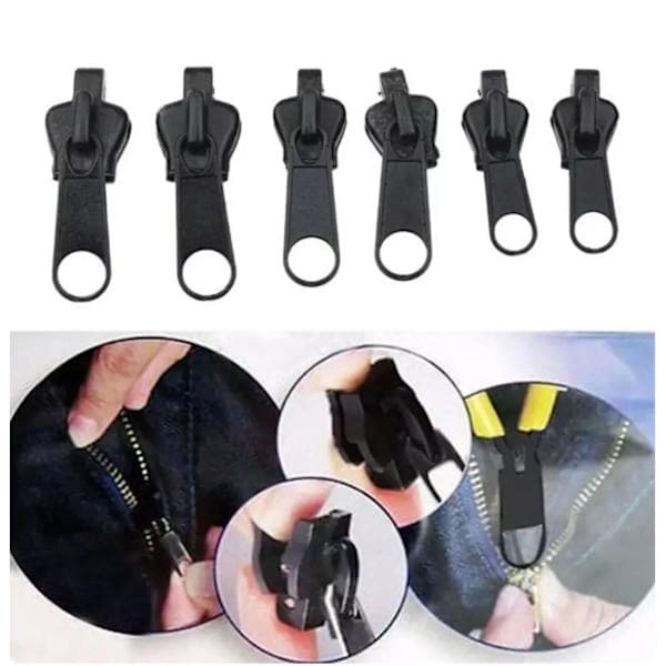 INF Universal Zipper Puller for Zipper 6-pack Black