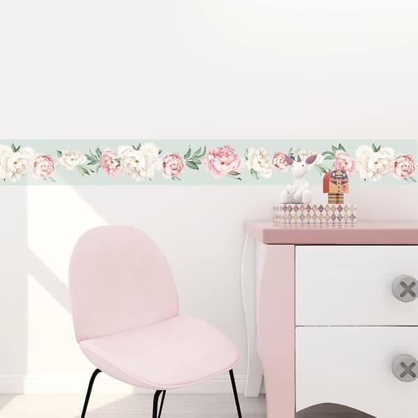 Decorative Self-Adhesive Wallpaper Border, Self-Adhesive Wall Border for Kitchen, Bathroom, 15x300cm