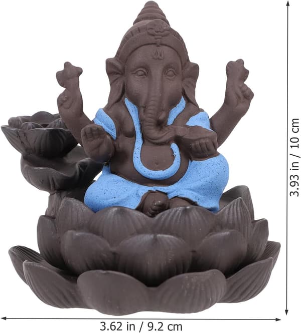 Røkelsesholder Ganesh Lilla Sand Aromaterapiovn Elegant Delikat Lett Røkelseskar Pynt