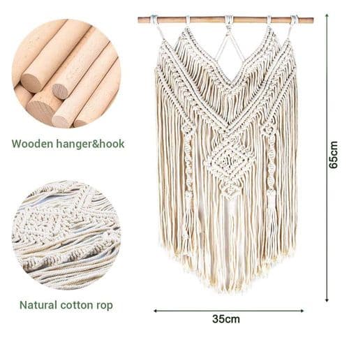 Boho Style Wall Decor, Woven Wall Decor, Bohemian Woven Wall Hanging