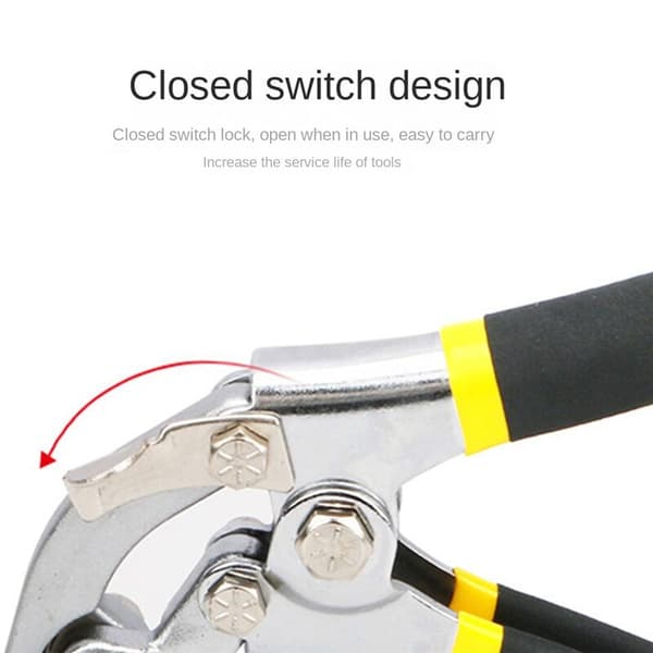Multifunctional Edge Sealing Electrician Folding Pliers Clamp Ceiling Hanging Plate Hand Tool Straight 75mm