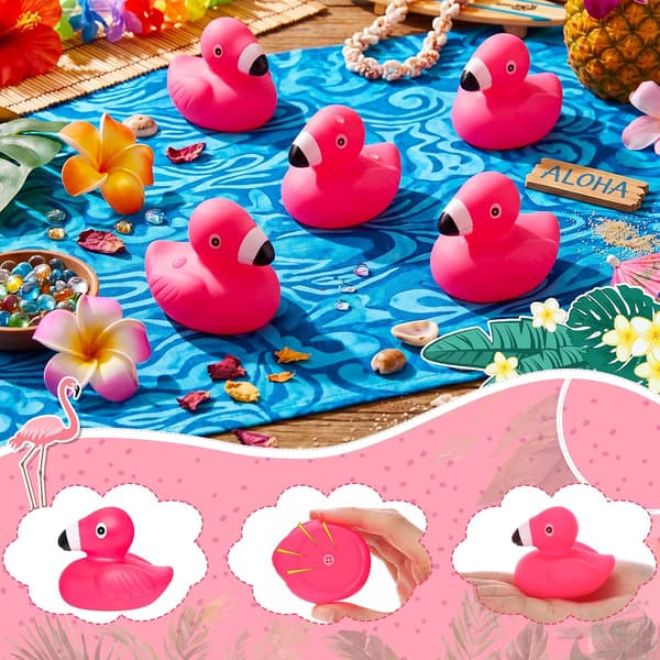 24 stk. Flamingo Gummiand Bulk Festgave Badelegetøj number_of_items