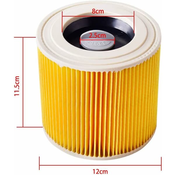 2 erstatningsfilterpatroner kompatible med Karcher NT20/1 NT