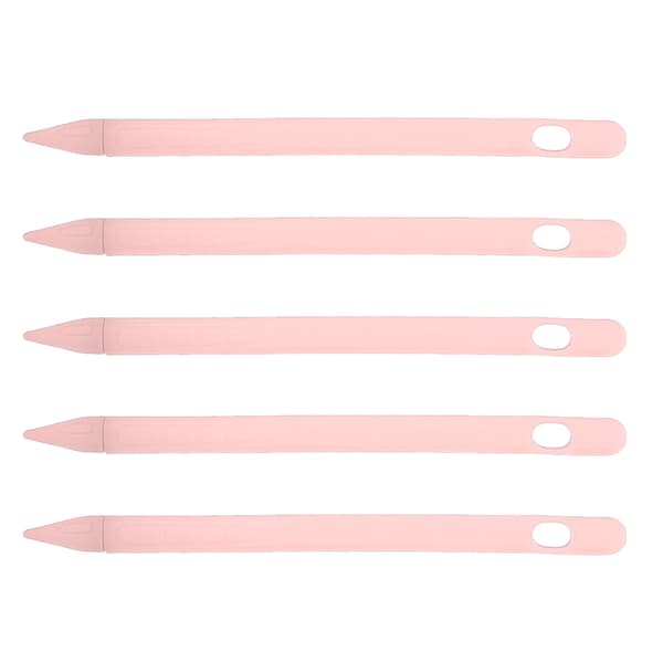 Soft silicone case for stylus, non-slip tablet protective case for iOS Pencil (pink)