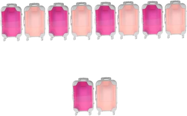 10 stk. små makeuptasker Bærbar makeuptaske til rejser Mini-organizer-etui med rum