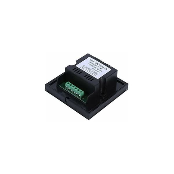 DC 12-24V LED Touch Vægkontrolpanel med lysstyrkeændrende lysdæmperkontakt til justering af lamper (Farve: Sort)