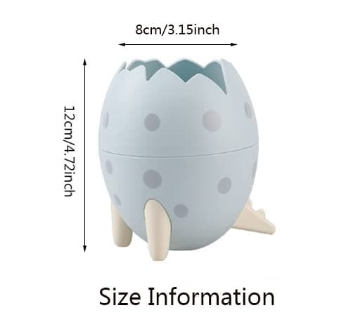 2 st dinosaurieäggskal mini skrivbords papperskorg