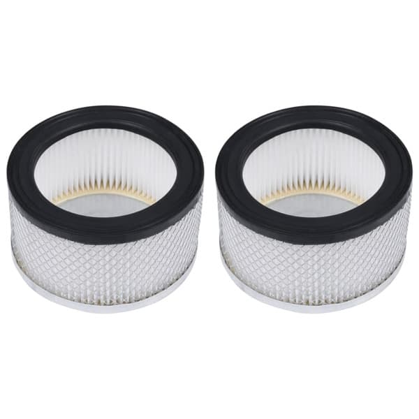 vidaXL HEPA filter 2 pcs for ash vacuum cleaner washable Vit white