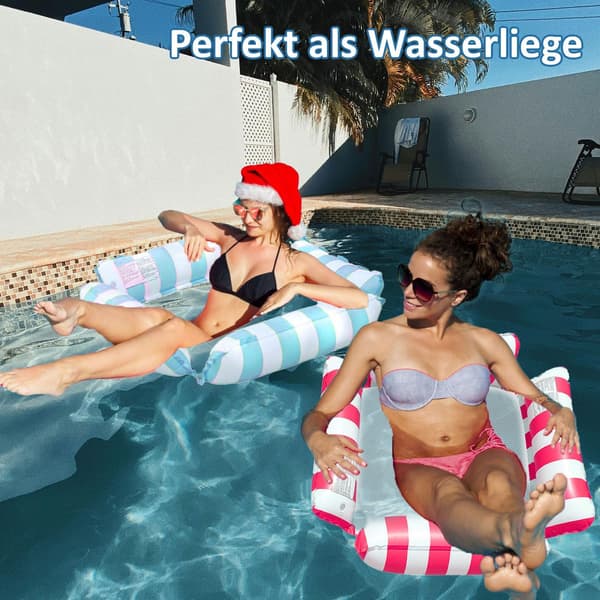 Floating Inflatable Hammock, 4-in-1 Multifunctional Lounge Chair
